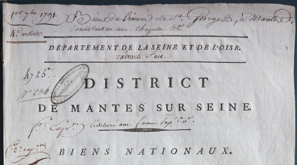 Lire la suite à propos de l’article Vente d’un prieuré à Mantes-la-Jolie